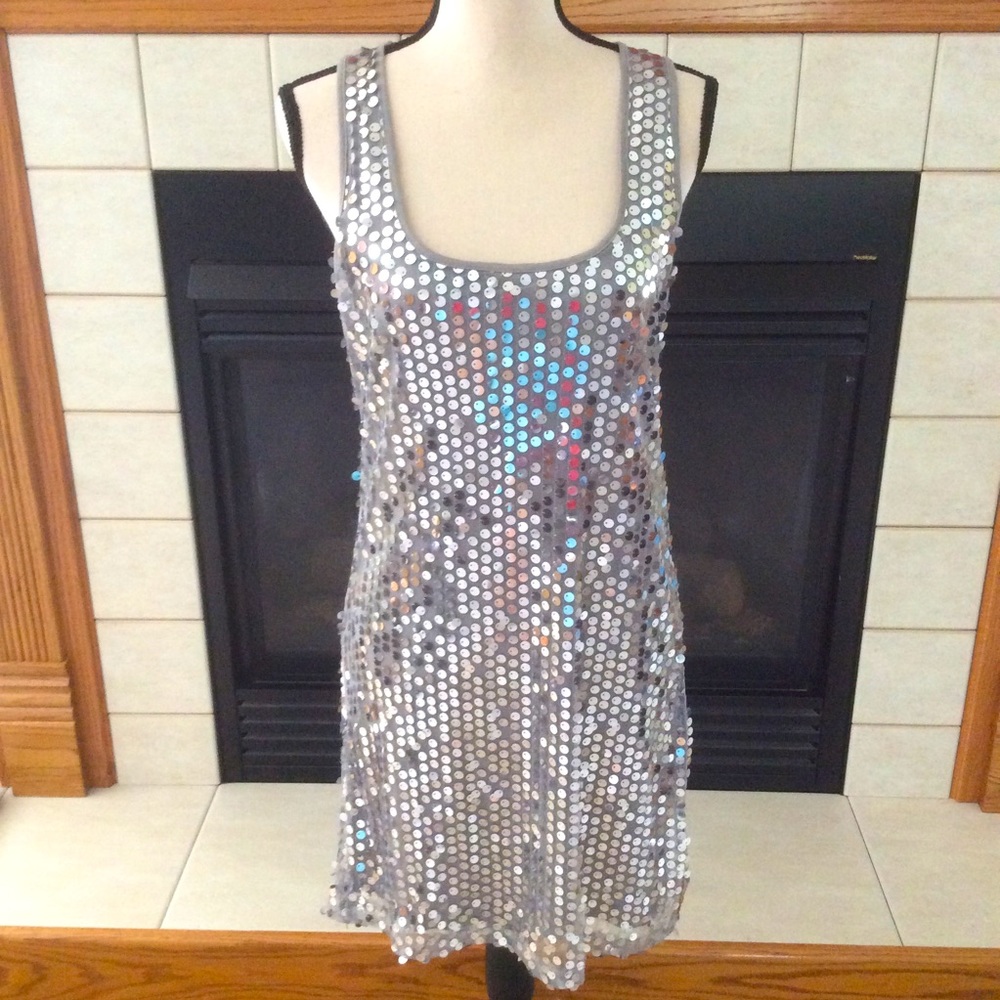 NWT Vanity Sequin Dress, Sz L